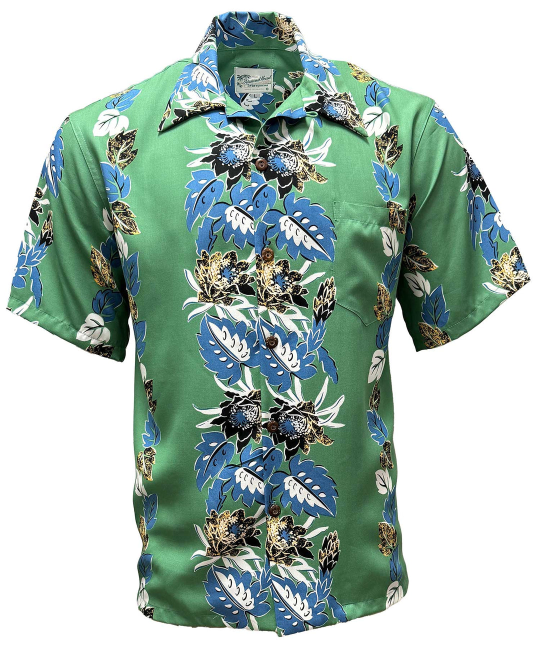 Retro Night Blooming Cereus - Rainforest Hawaiian Shirt