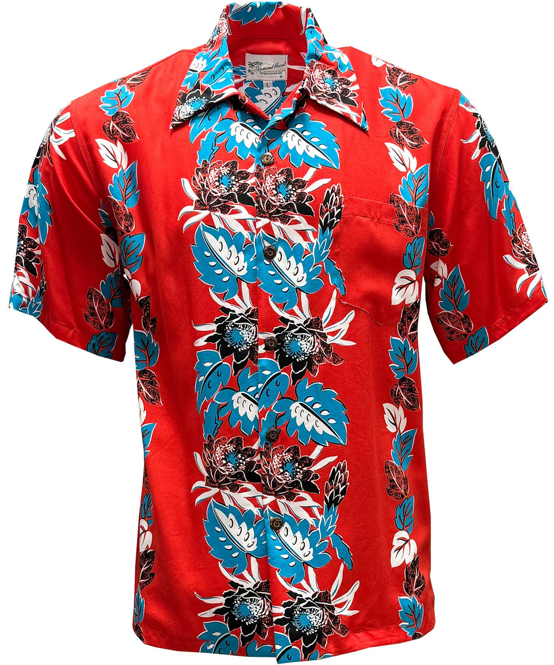 Retro Night Blooming Cereus - Fire Hawaiian Shirt