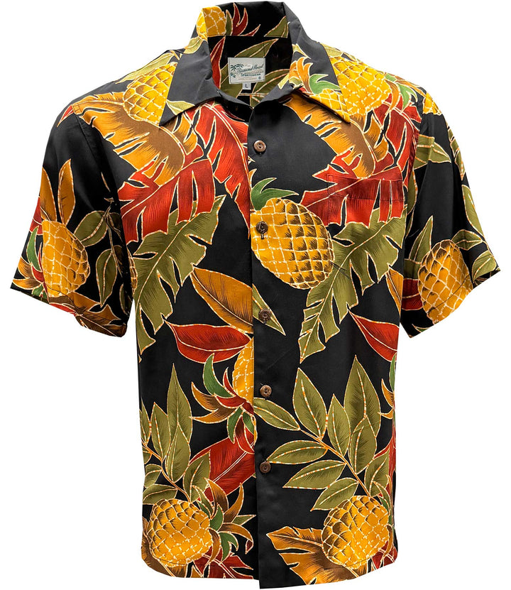 Retro Pineapple - Midnight Hawaiian Shirt