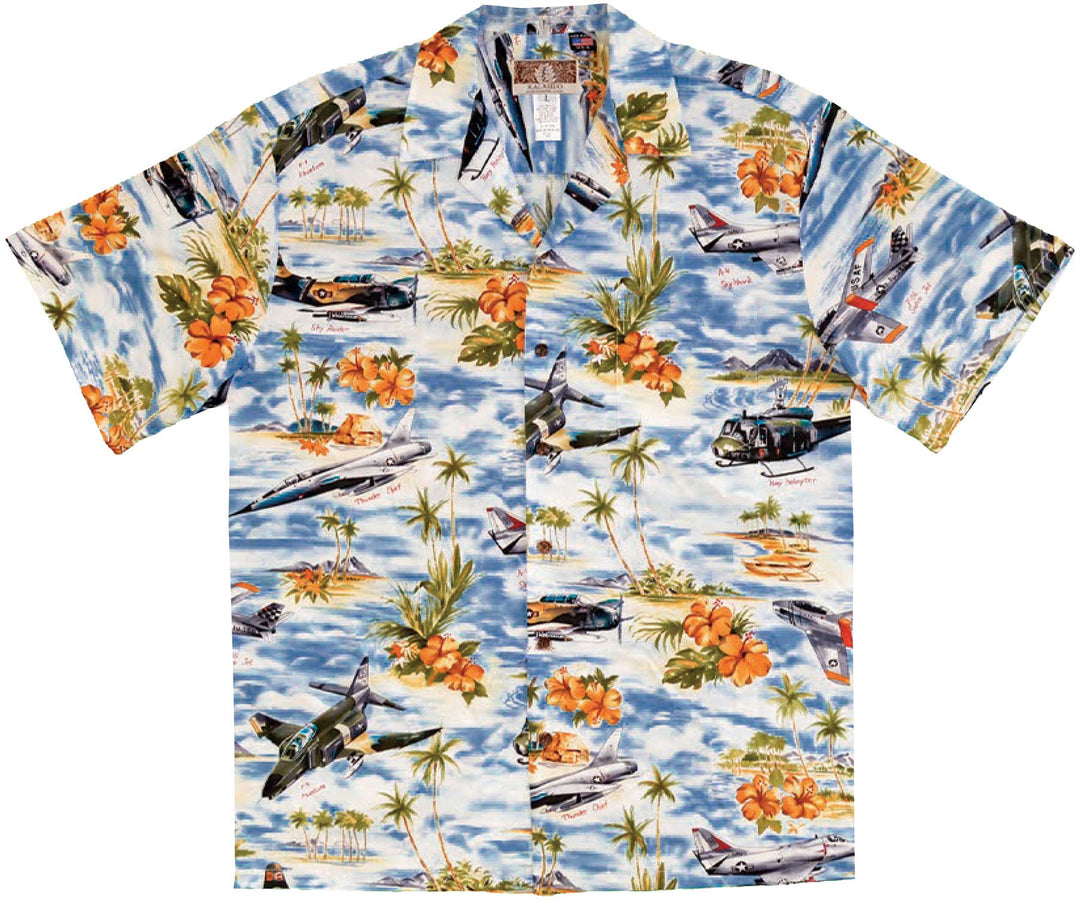 Tropic Air Classics Navy Hawaiian Shirt