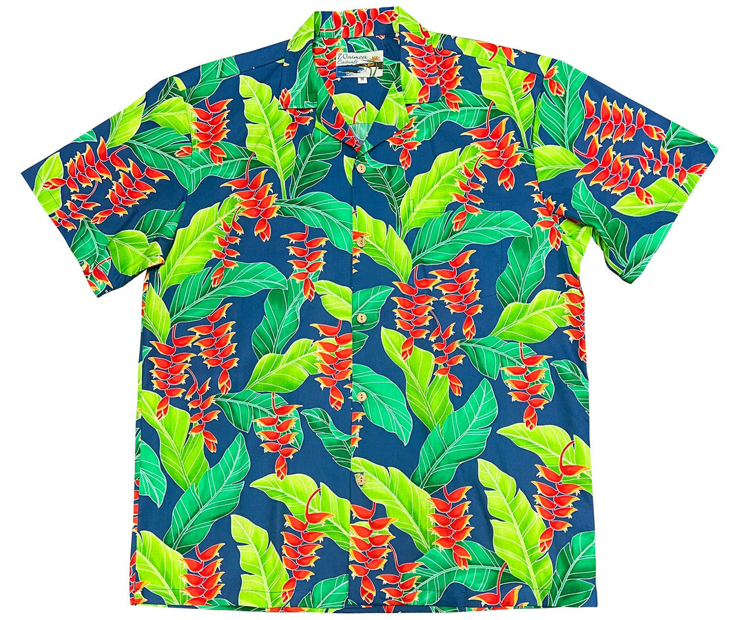 Hanging Heliconia Royal Hawaiian Shirt