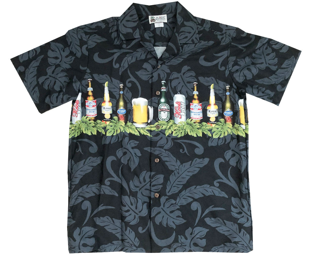 Beer is My Life Black Hawaiian Shirt