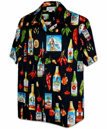 Feel the Burn Black Hawaiian Shirt