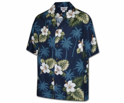 Kilauea Navy Boy's Hawaiian Shirt