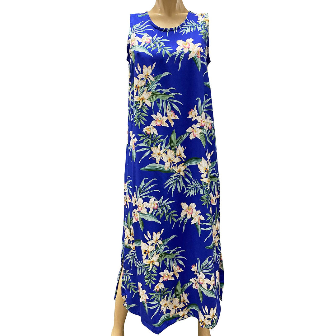 Ginger Orchid Royal Long Tank Dress