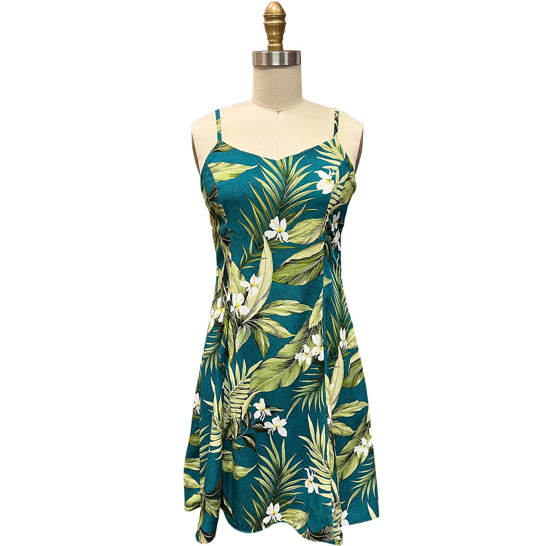 White Ginger Jade Spaghetti Dress