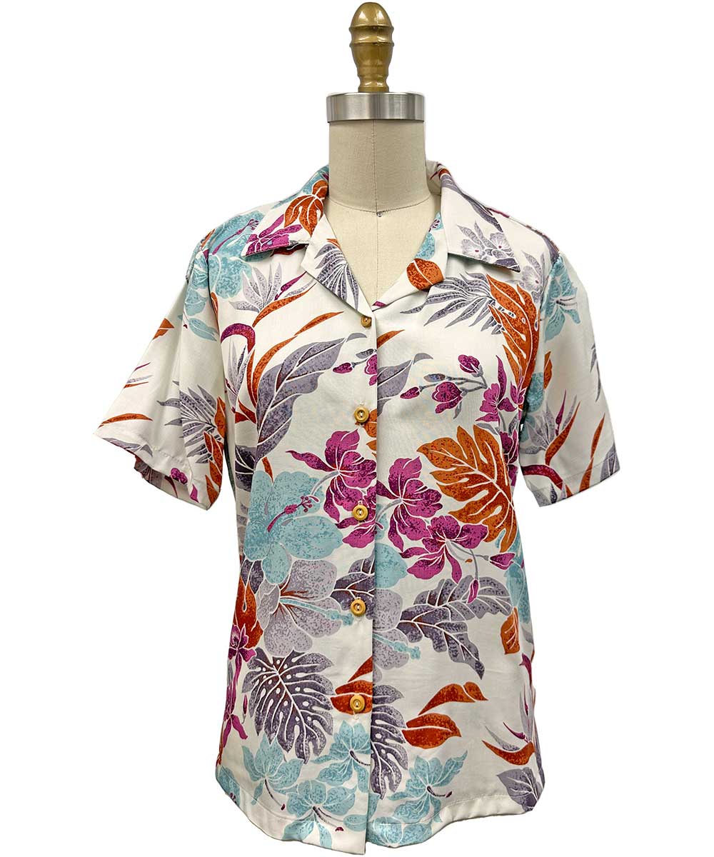 Women's Hilo White Camp Shirt