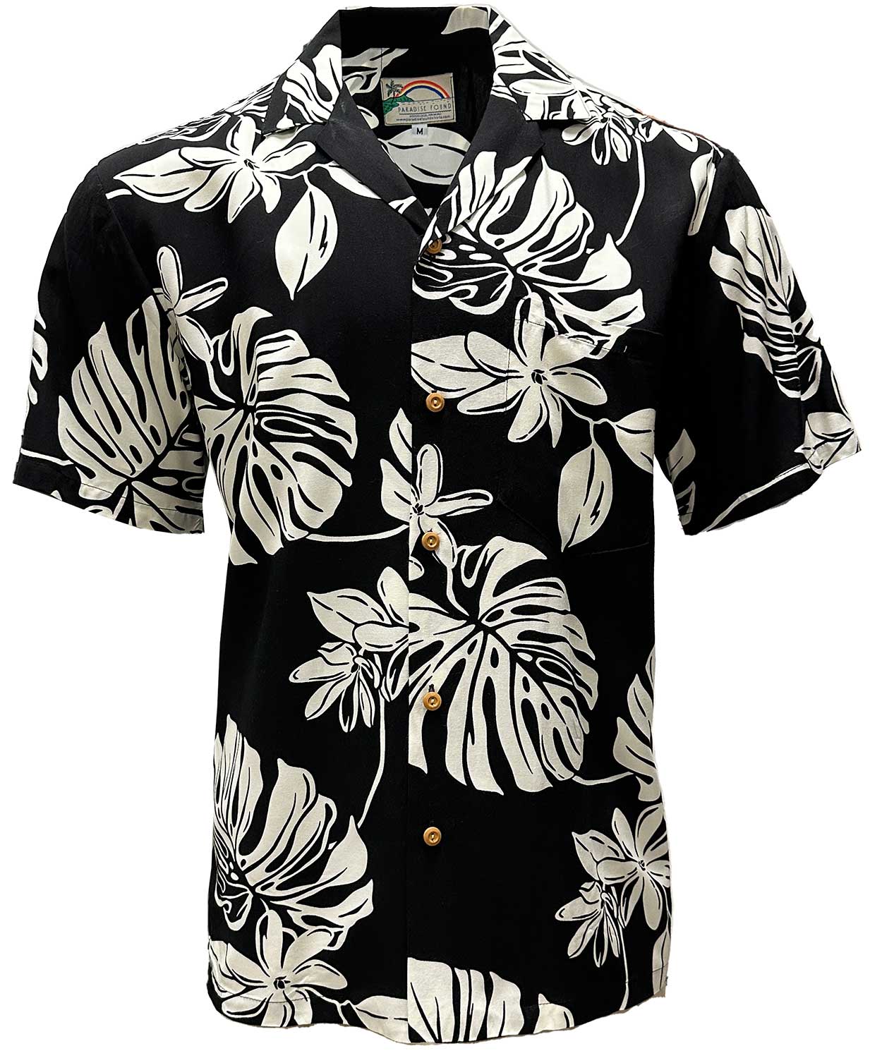 Tiare Fest Black Hawaiian Shirt