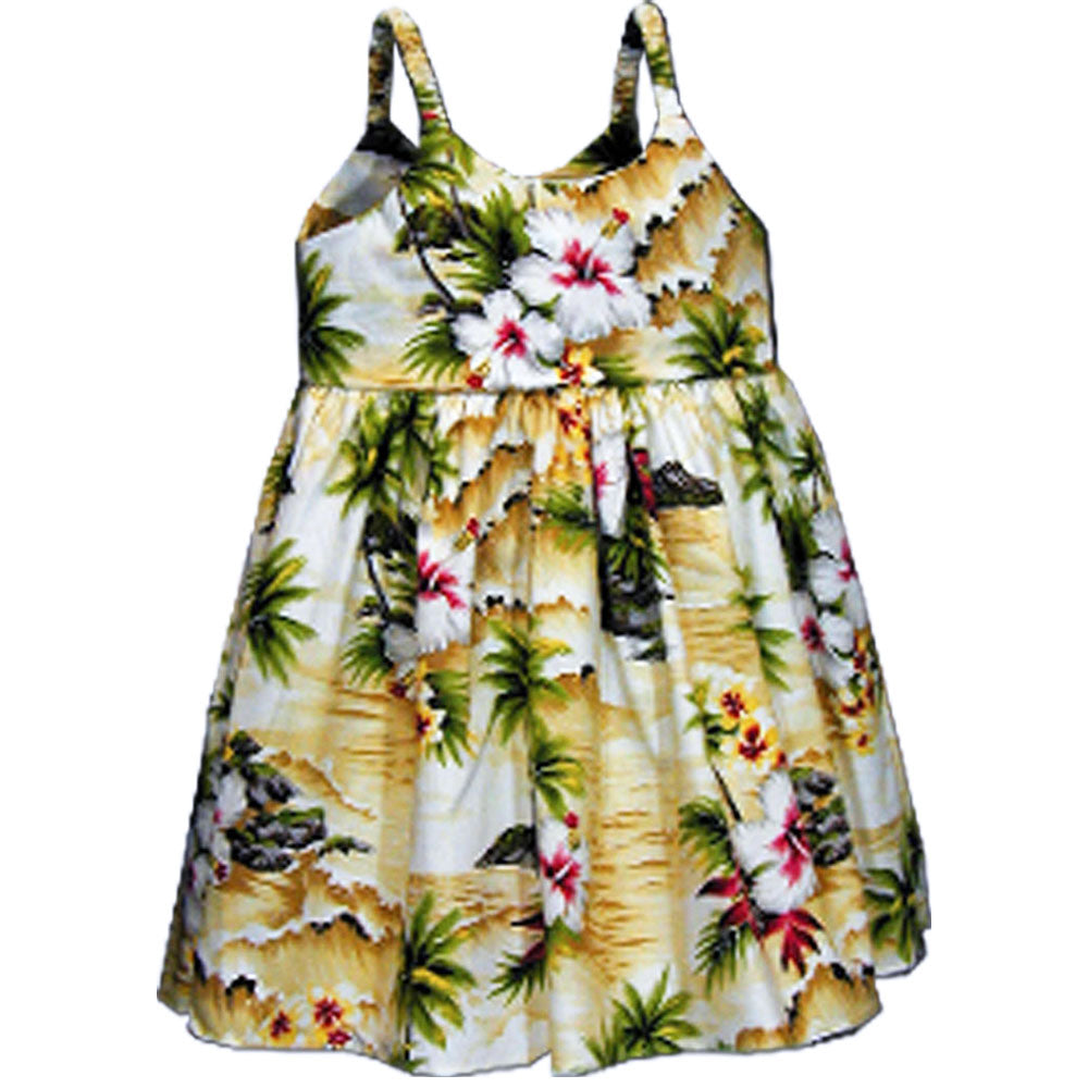 Diamond Head Beach Maize Girl's Bungee Dress