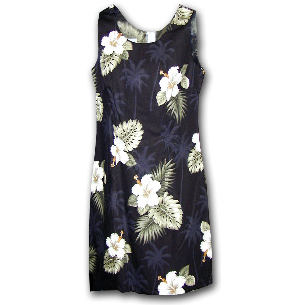 Kilauea Black Short Tank Dress