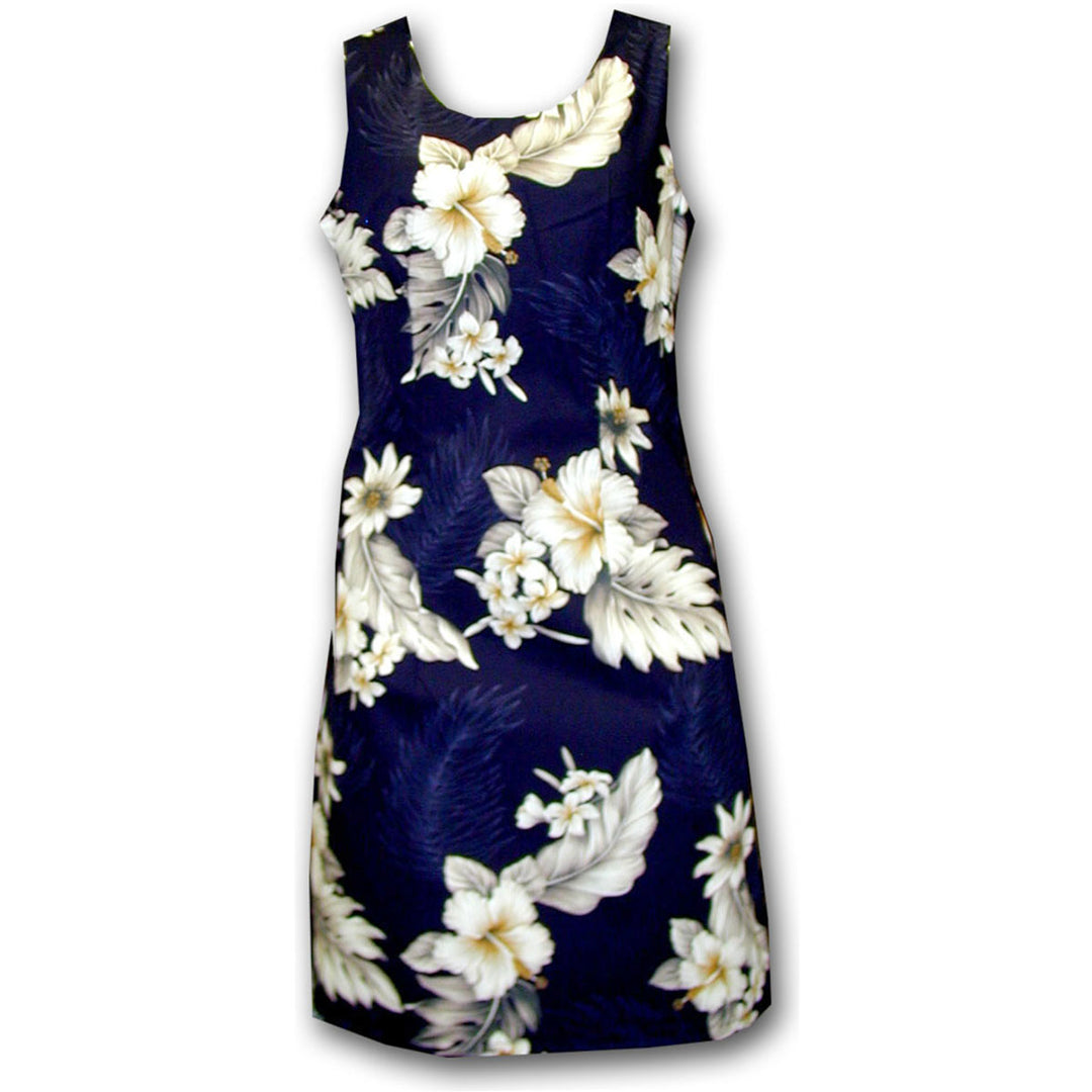 Floral Garden Navy Short Tank Dress