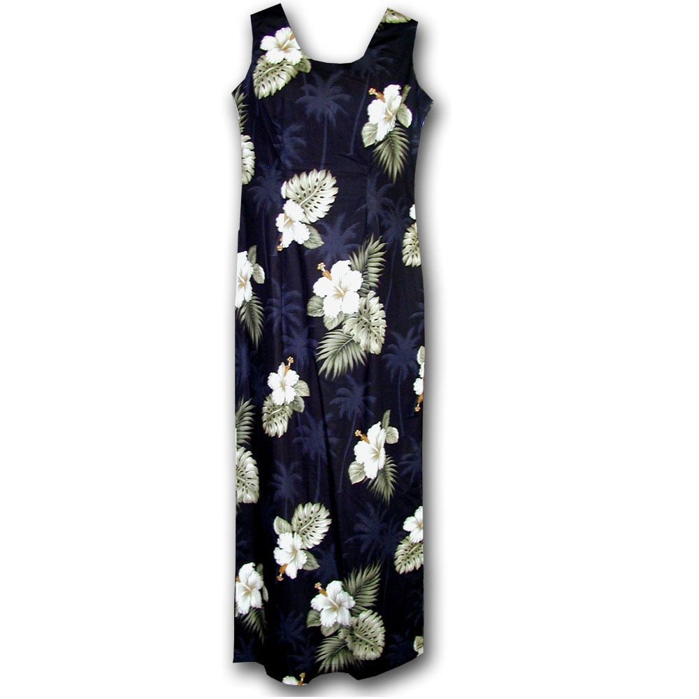 Kilauea Black Long Tank Dress