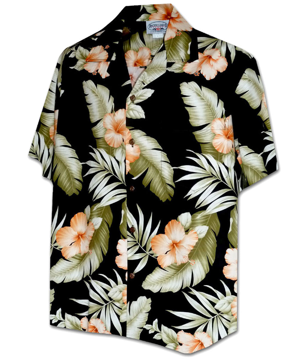 Waimea Casuals Mr. Pineapple Black Hawaiian Shirt 3XL