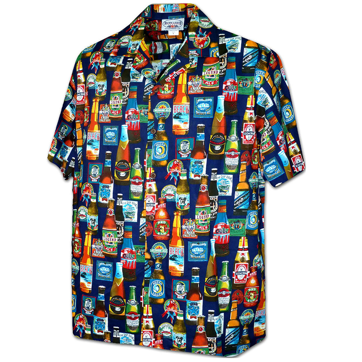 Beer Blast Navy Hawaiian Shirt