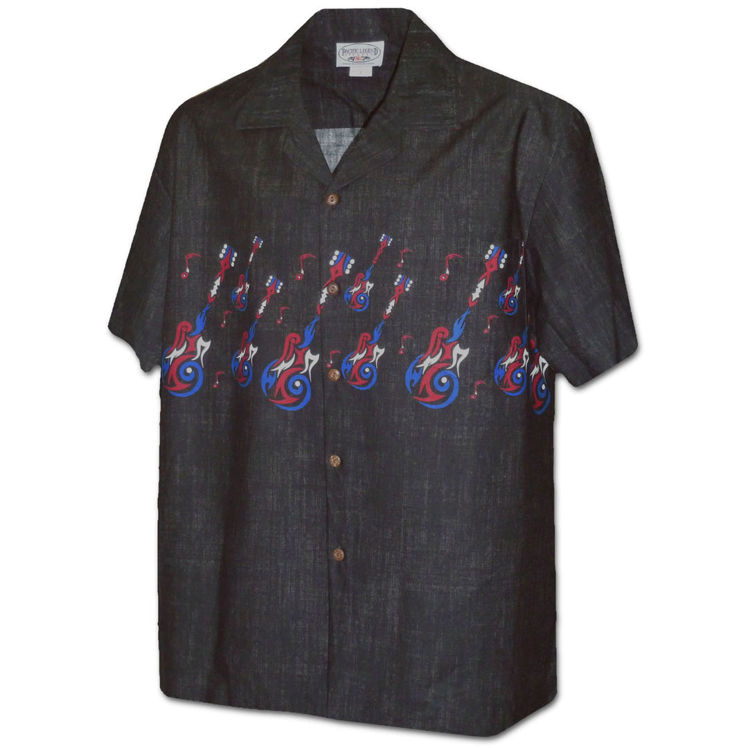 Rock Star Trip Black Hawaiian Shirt