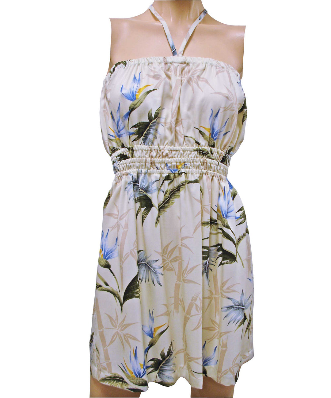 Bamboo Paradise Cream Tube Dress