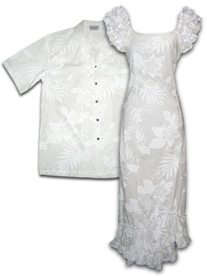 Wedding Flower Matching Hawaiian Shirts And Dresses