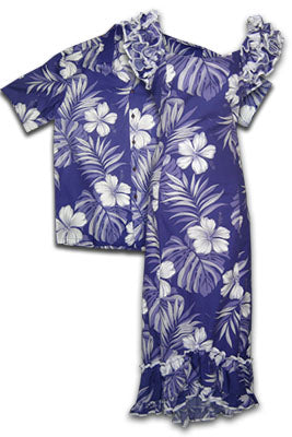 Big Hibiscus Matching Hawaiian Shirts and Dresses