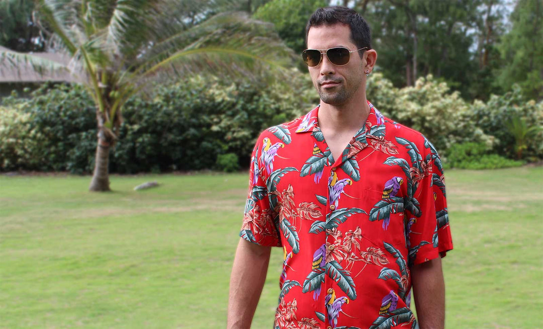 Shirts from the Original Magnum PI featuring Jungle Bird "Magnum PI Shirt" by Paradise Found