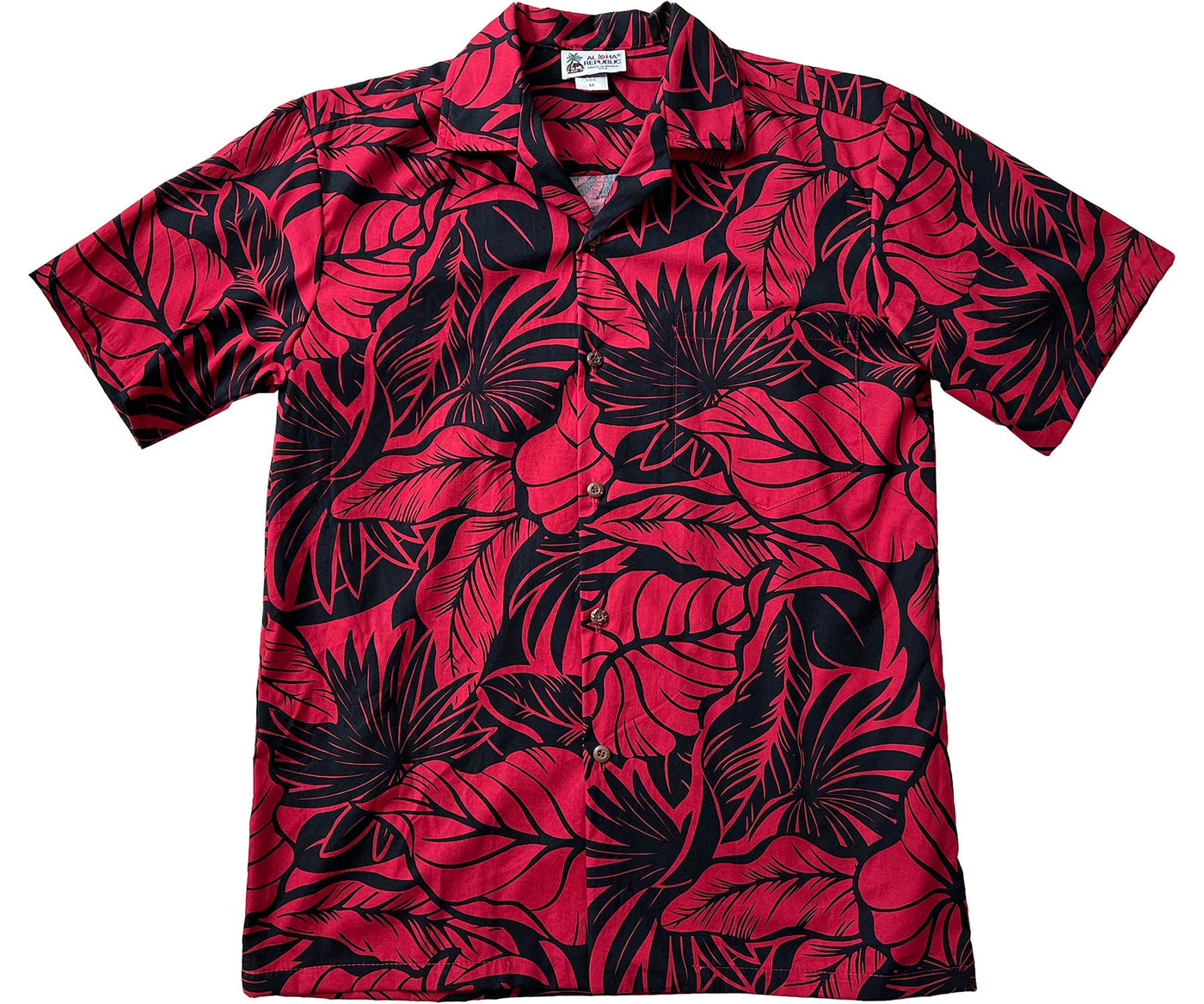 Island Harmony Red Hawaiian Shirt