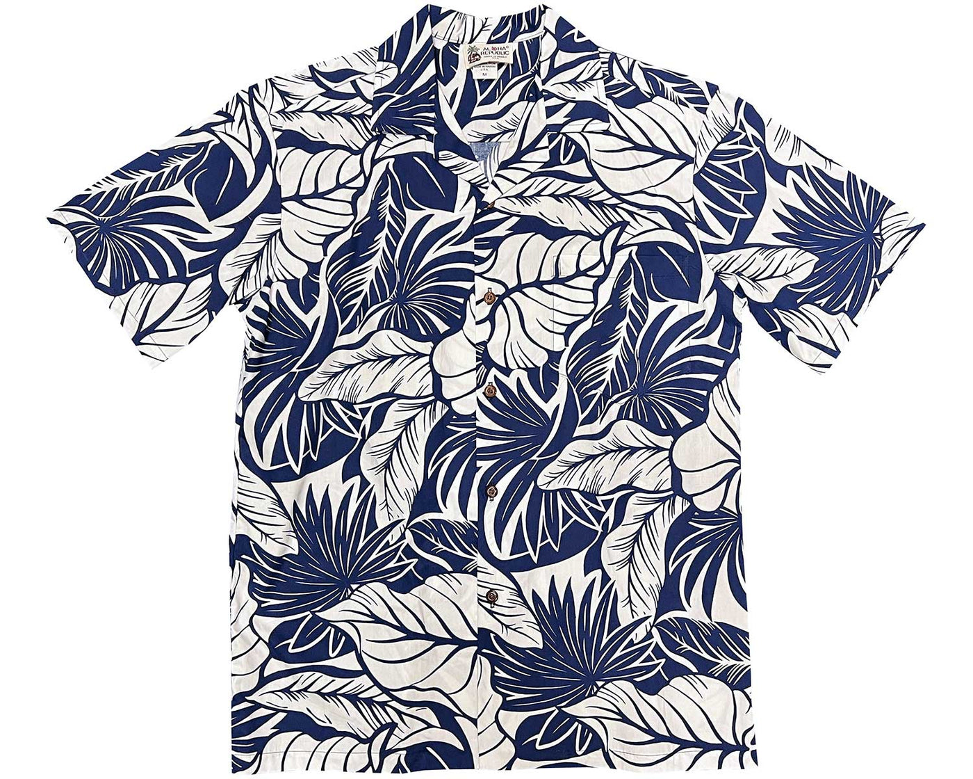 Island Harmony White Hawaiian Shirt