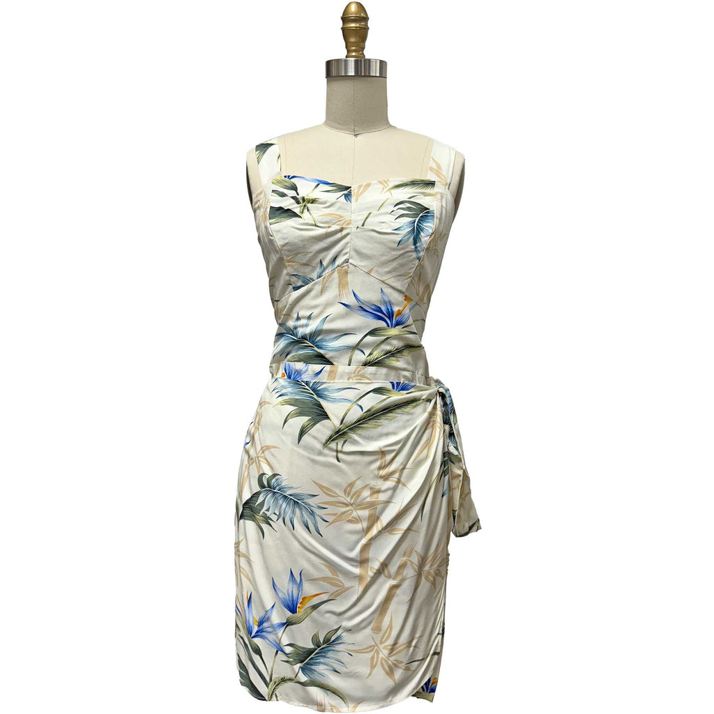 Bamboo Paradise Cream Sarong Dress 2XL – By Paradise Found