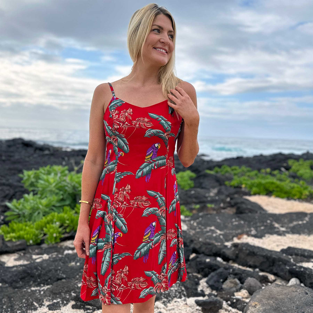 red bird dress Seasalt Cornwall Red Bird Ring Fair Isle Knitted Dress