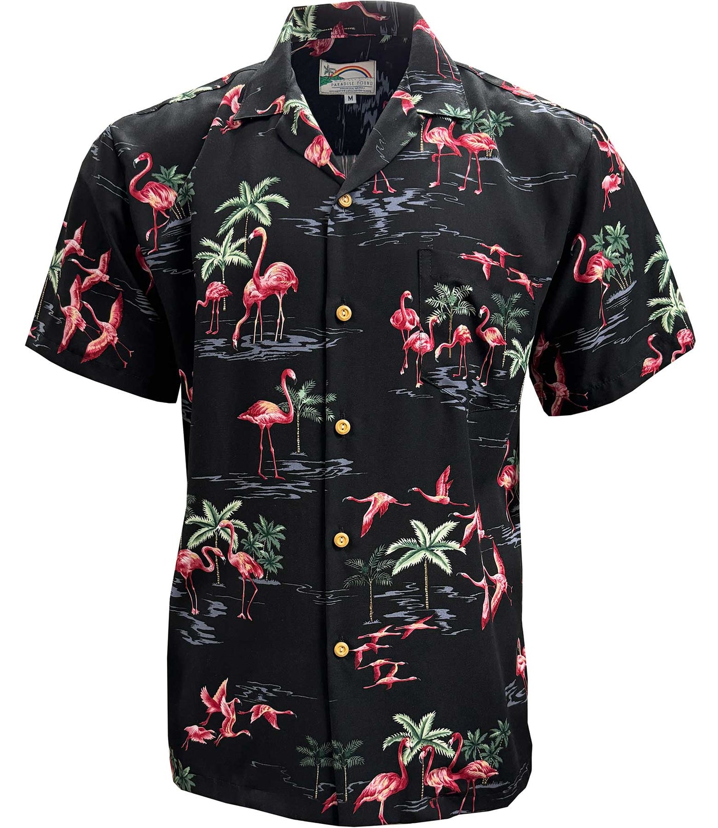 Fine Flamingos Midnight Hawaiian Shirt
