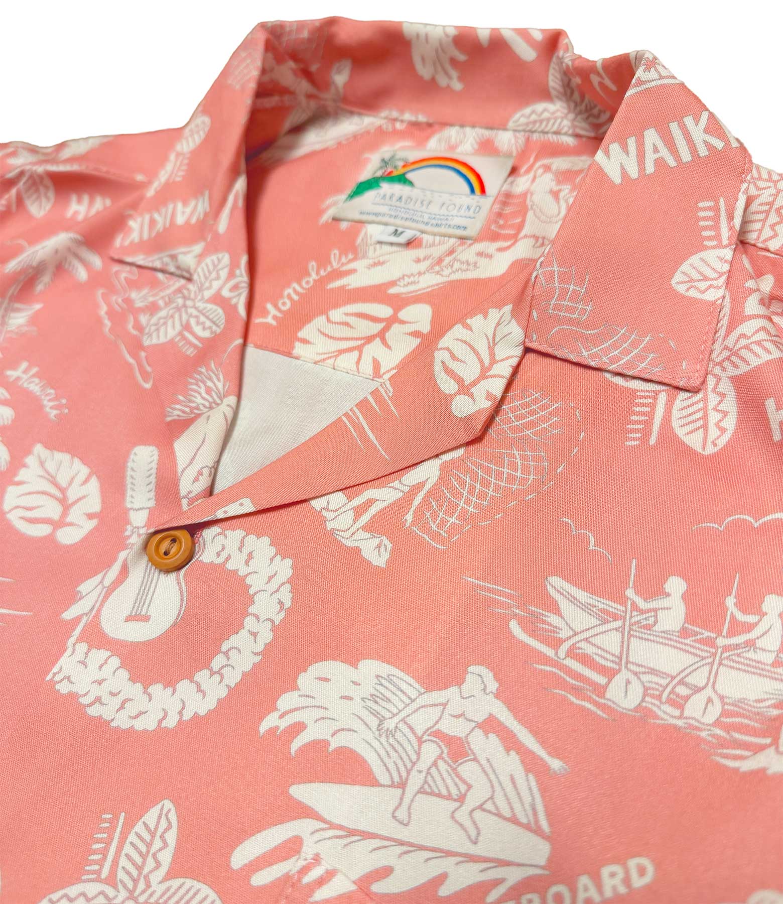 Paradise Found Aloha Nostalgia Hawaiian Shirt - Shell Pink