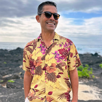 Hilo Gold Hawaiian Shirt
