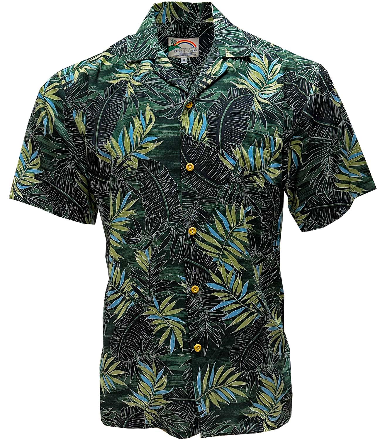 Midnight Palm Green Hawaiian Shirt