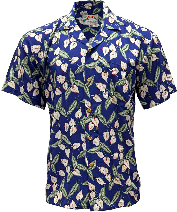 Mini Anthurium Blue (Magnum PI) Hawaiian Shirt