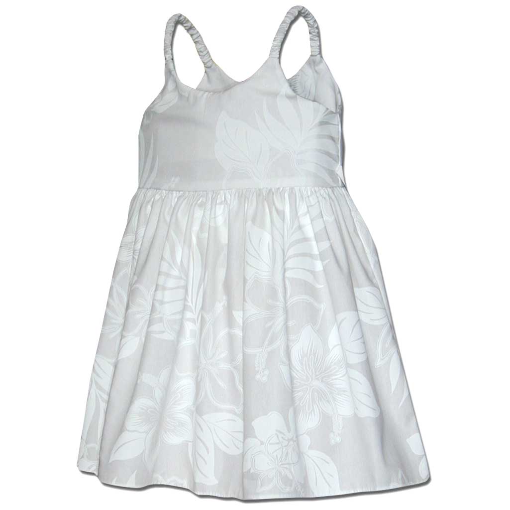 Wedding Flower White Girl's Bungee Dress