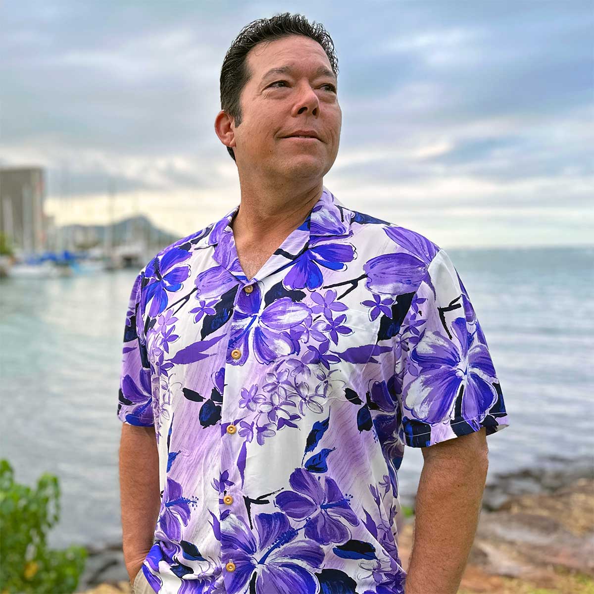 best-selling-mens-hawaiian-shirts-featuring-watercolor-hibiscus