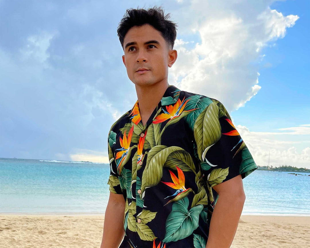 Airbrush Bird of Paradise - Black