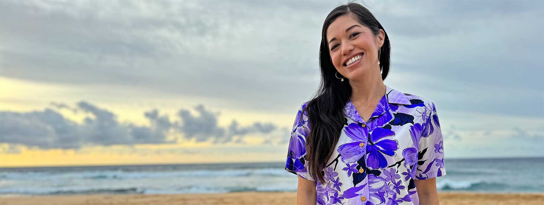 Women's Aloha Shirts featuring Watercolor Hibiscus Camp Shirt by Paradise Found