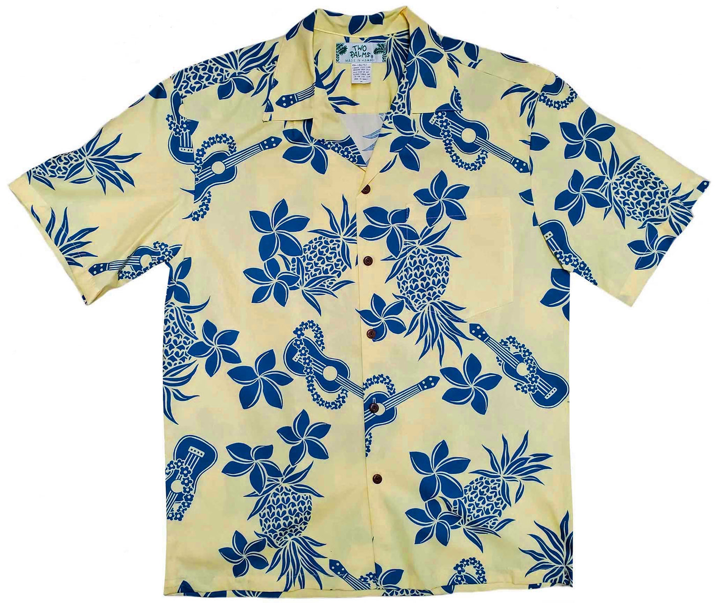 Ukulele Yellow Hawaiian Shirt