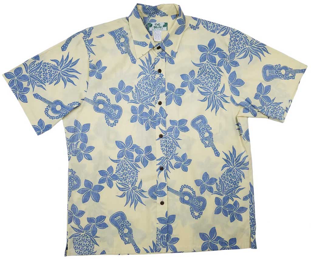 Reverse Ukulele Yellow Hawaiian Shirt