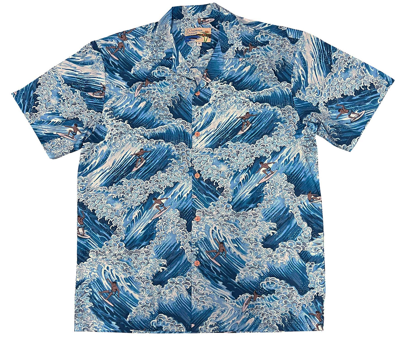 Surfer Blue Hawaiian Shirt