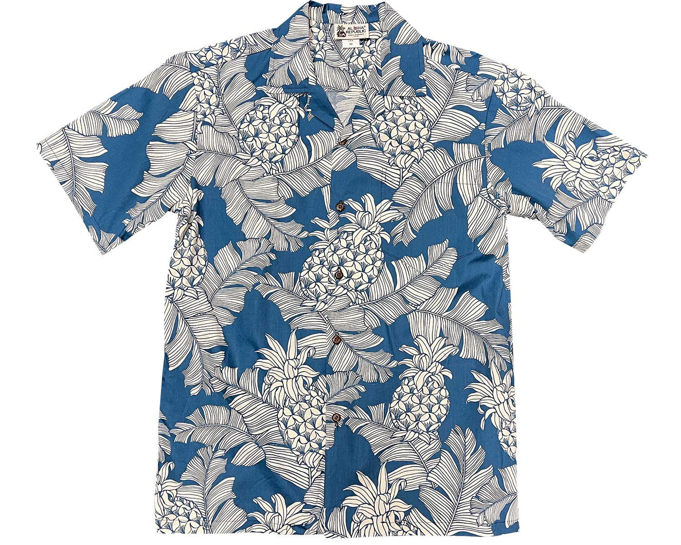 Vintage Pineapple Denim Hawaiian Shirt