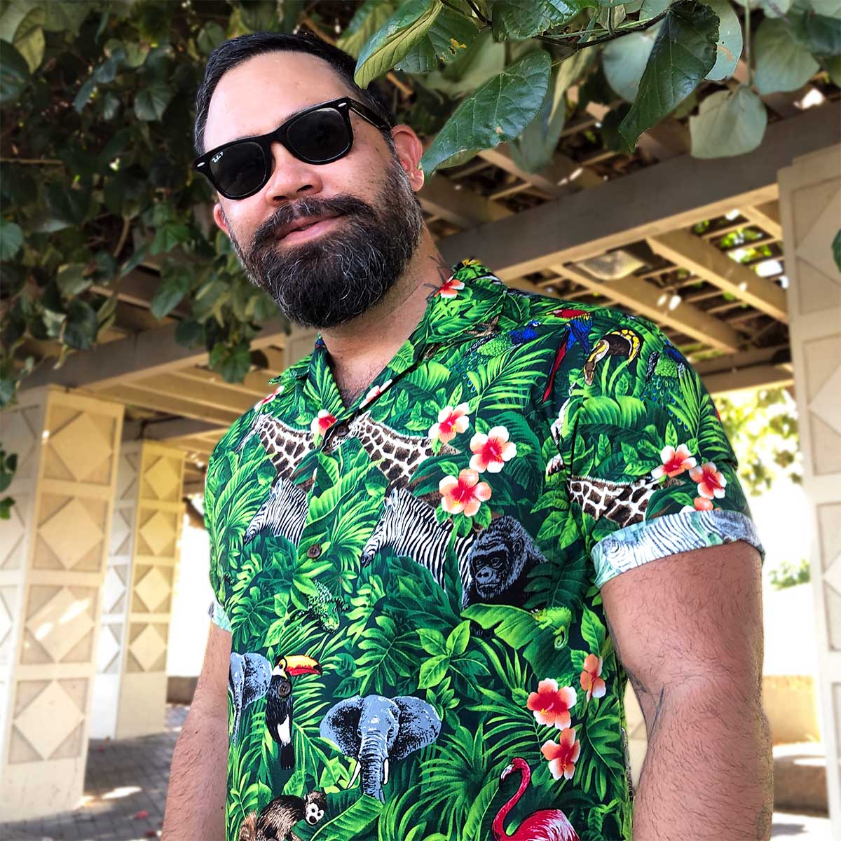 Wild Things Green Hawaiian Shirt