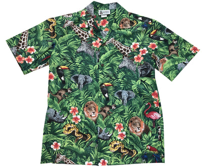 Wild Things Green Hawaiian Shirt