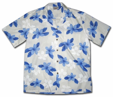 Island Prince Blue Hawaiian Shirt