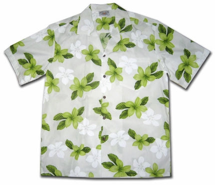 Island Prince Green Hawaiian Shirt