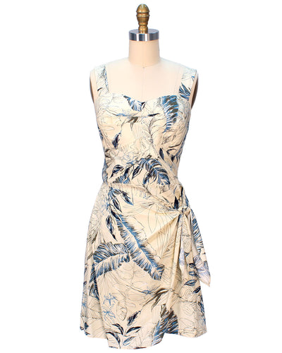 Heliconia Sketch Cream Sarong Dress
