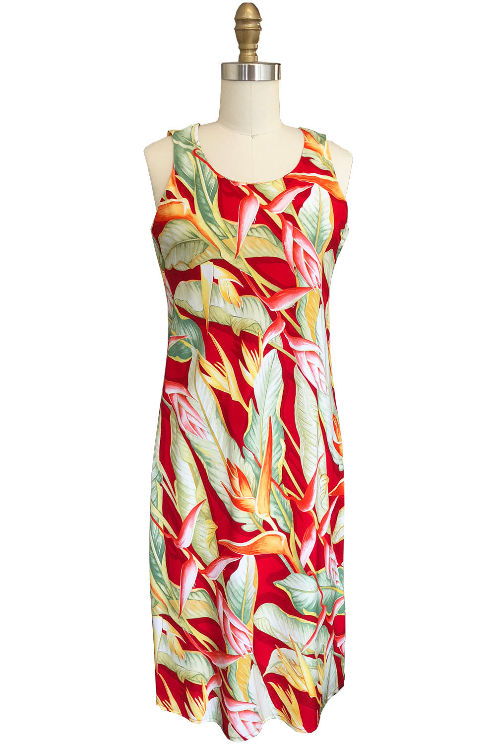 Heliconia Heaven Red Tank Dress