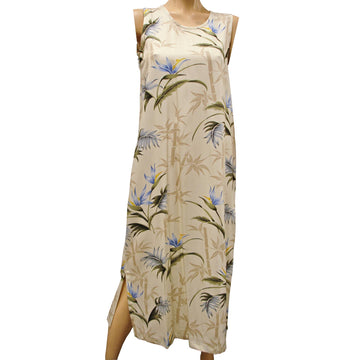 Bamboo Paradise Black Long Tank Dress