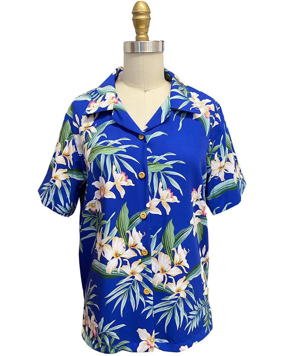 Women's Ginger Orchid Royal Camp Shirt