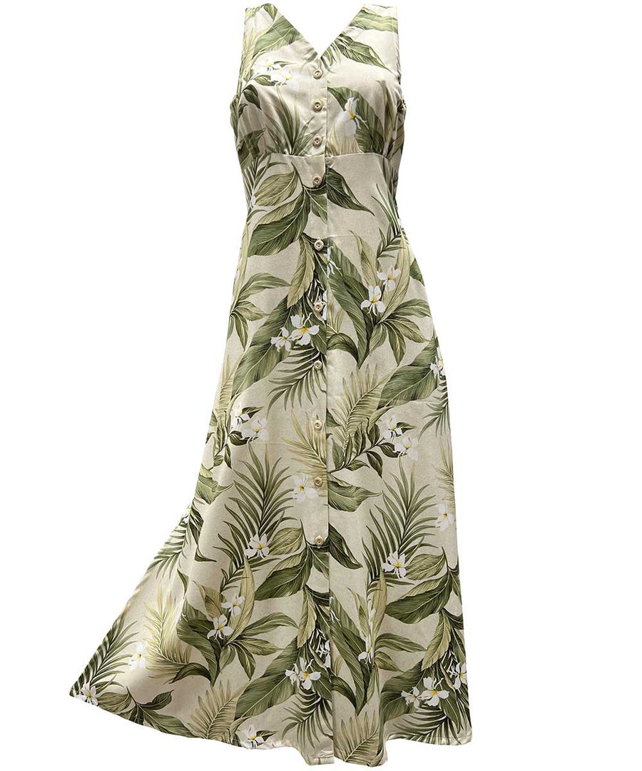 Rainforest Red Button Front Tank Dress main image 0