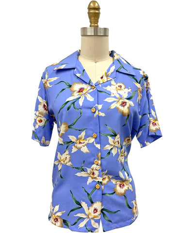 Women's Star Orchid Periwinkle Camp Shirt